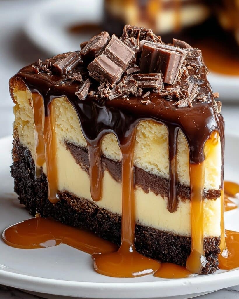 Caramel Brownie Cheesecake Recipe