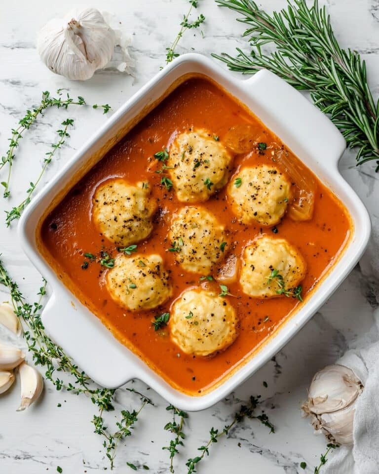 Best Tomato Soup with Cheddar Bay Dumplings Recipe