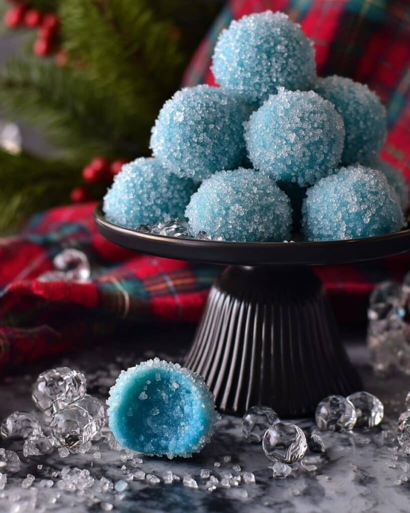Easy Blue Christmas Truffles Recipe