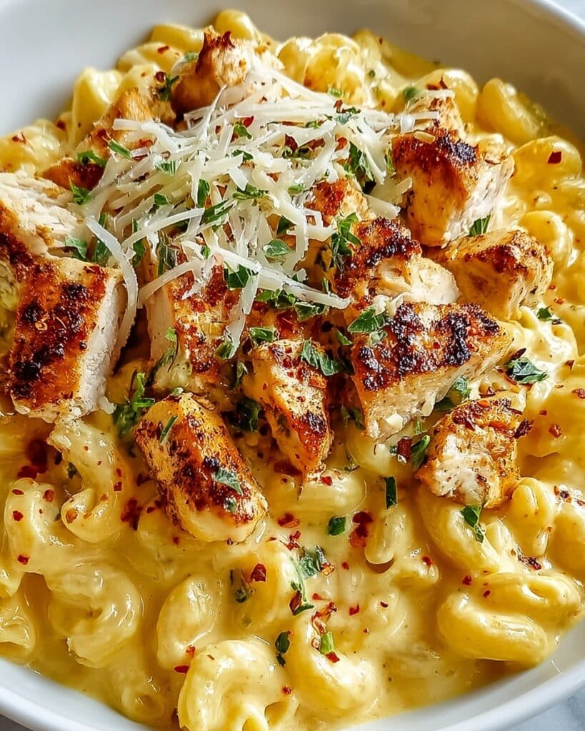 Honey Pepper Chicken Mac and Cheese Recipe