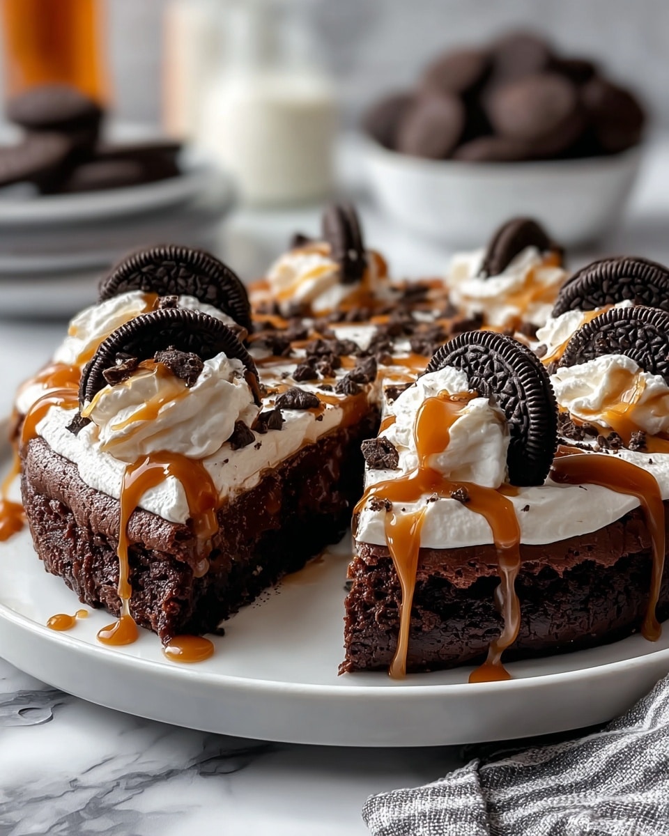Oreo Fudge Brownie Pizza Recipe