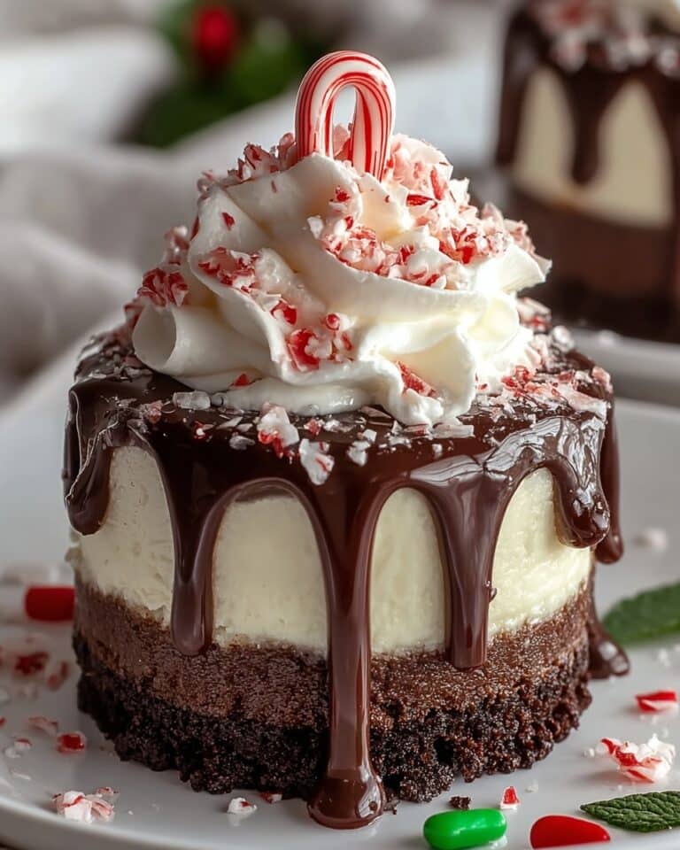 Indulgent Hot Cocoa Peppermint Cheesecake Bites Recipe
