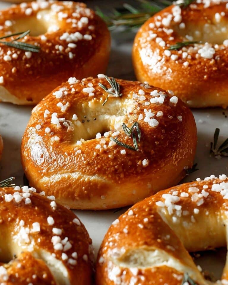 Rosemary Parmesan Mozzarella Pretzels Recipe