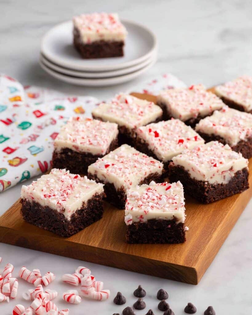 Peppermint Bark Brownies Recipe