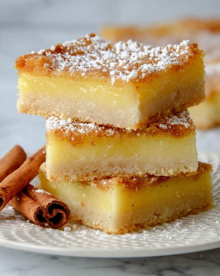 Eggnog Gooey Butter Bars Recipe