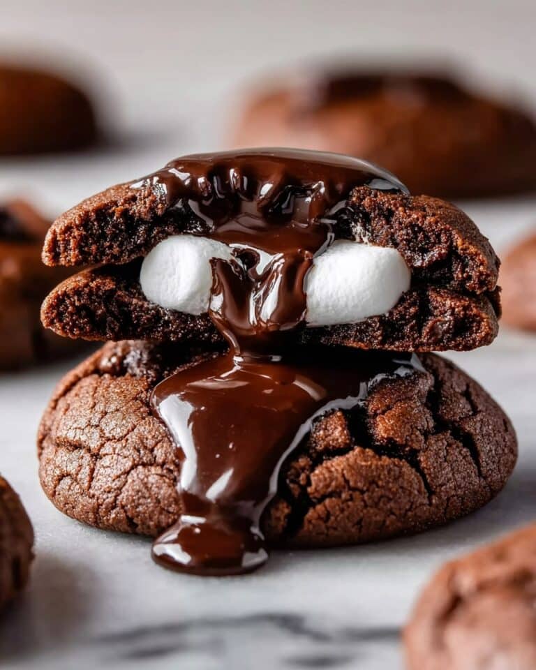 Marshmallow Hot Cocoa Surprise Cookies Recipe