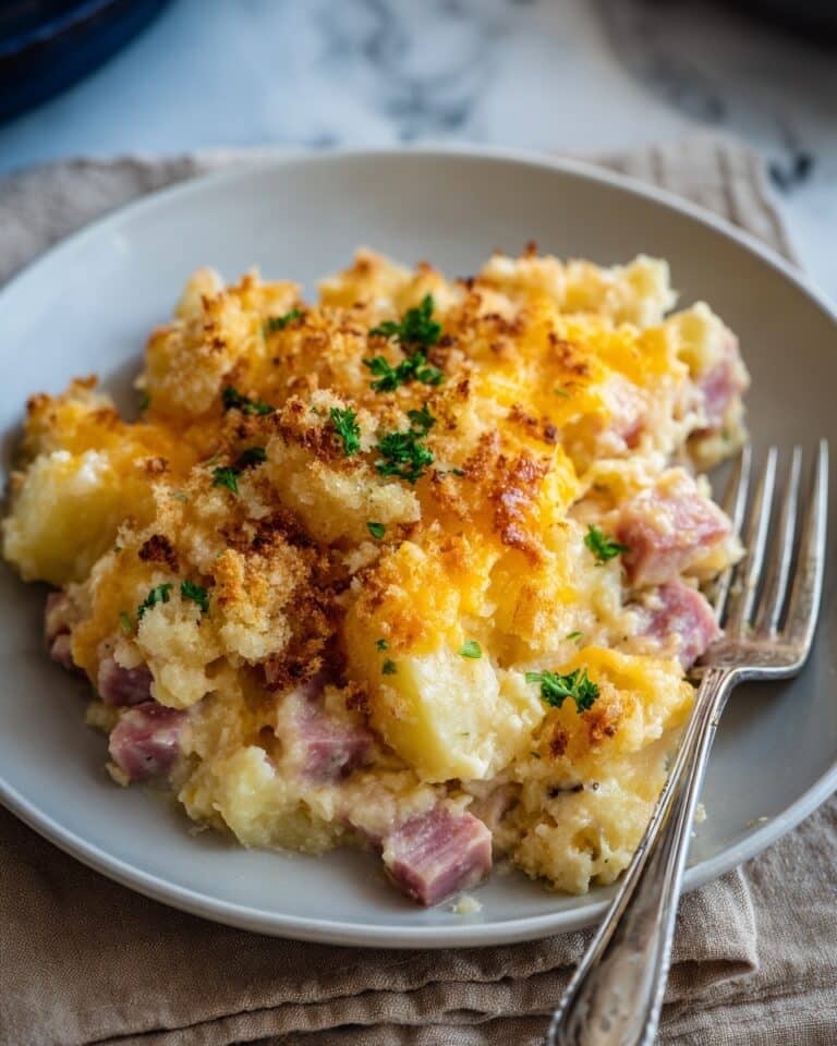Crockpot Ham and Potato Casserole Recipe