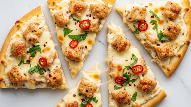 The Viral Chicken Alfredo Garlic Bread I’m Obsessed With Recipe