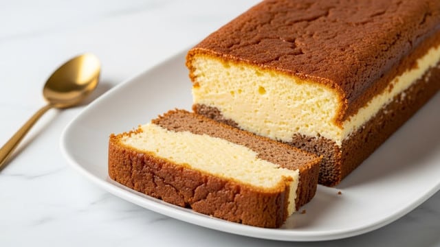 Burnt Basque Cheesecake in a Loaf Pan Recipe