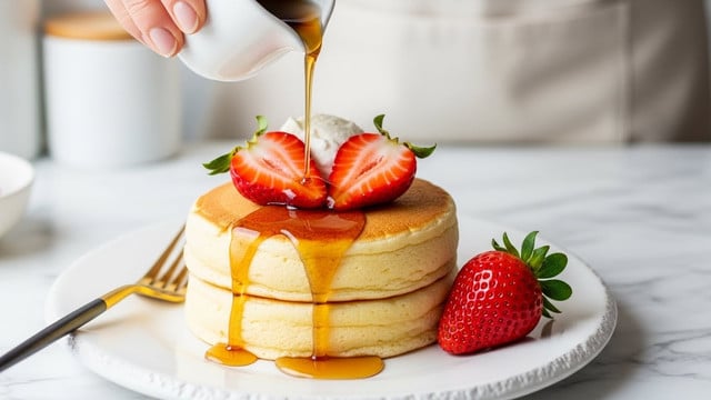 Fluffy Japanese Soufflé Pancakes Recipe