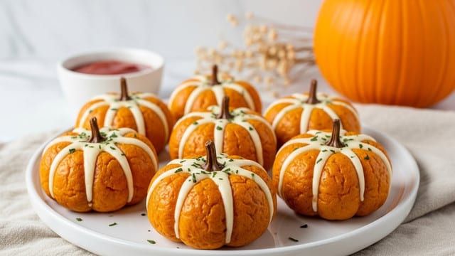 Halloween Pizza-Stuffed Pumpkins Recipe