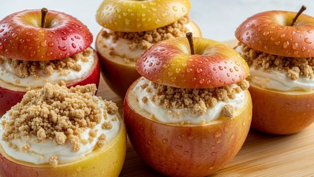 Cheesecake Stuffed Baked Apples Recipe
