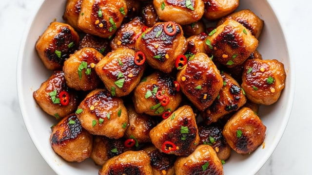 Honey Garlic Chicken Bites Recipe