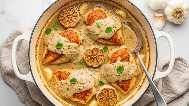 Creamy Garlic Chicken Recipe