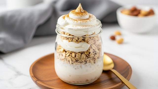 Cinnamon Roll Overnight Oats Recipe