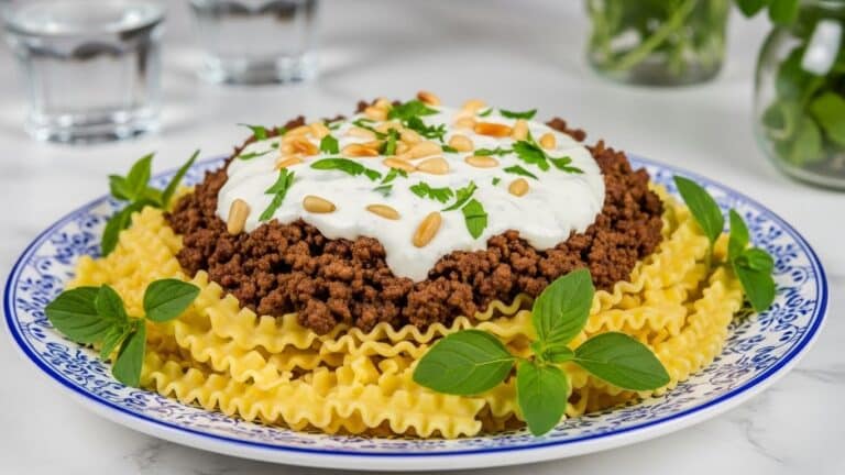 30-Minute Arabic Pasta with Yogurt Sauce Recipe