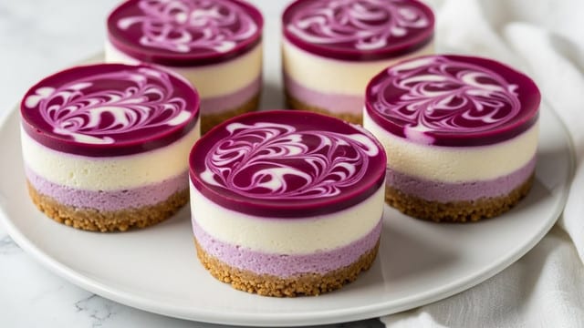Juicy Mini Lemon Blueberry Cheesecakes Recipe