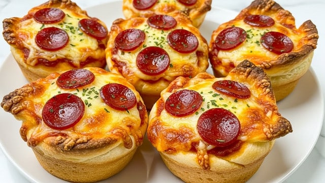 Mini Deep Dish Crescent Roll Pizzas in 25 Minutes Recipe