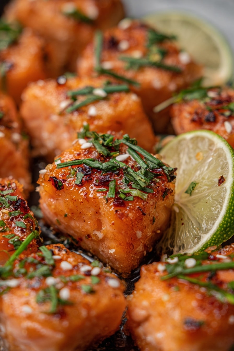 Crispy Bang Bang Salmon Bites Recipe - Recipe Image