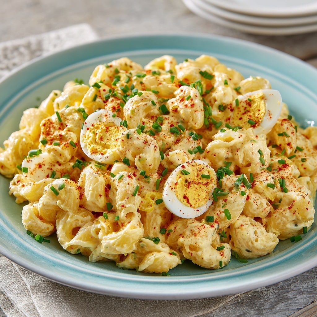 Deviled Egg Pasta Salad Recipe - Recipe Image
