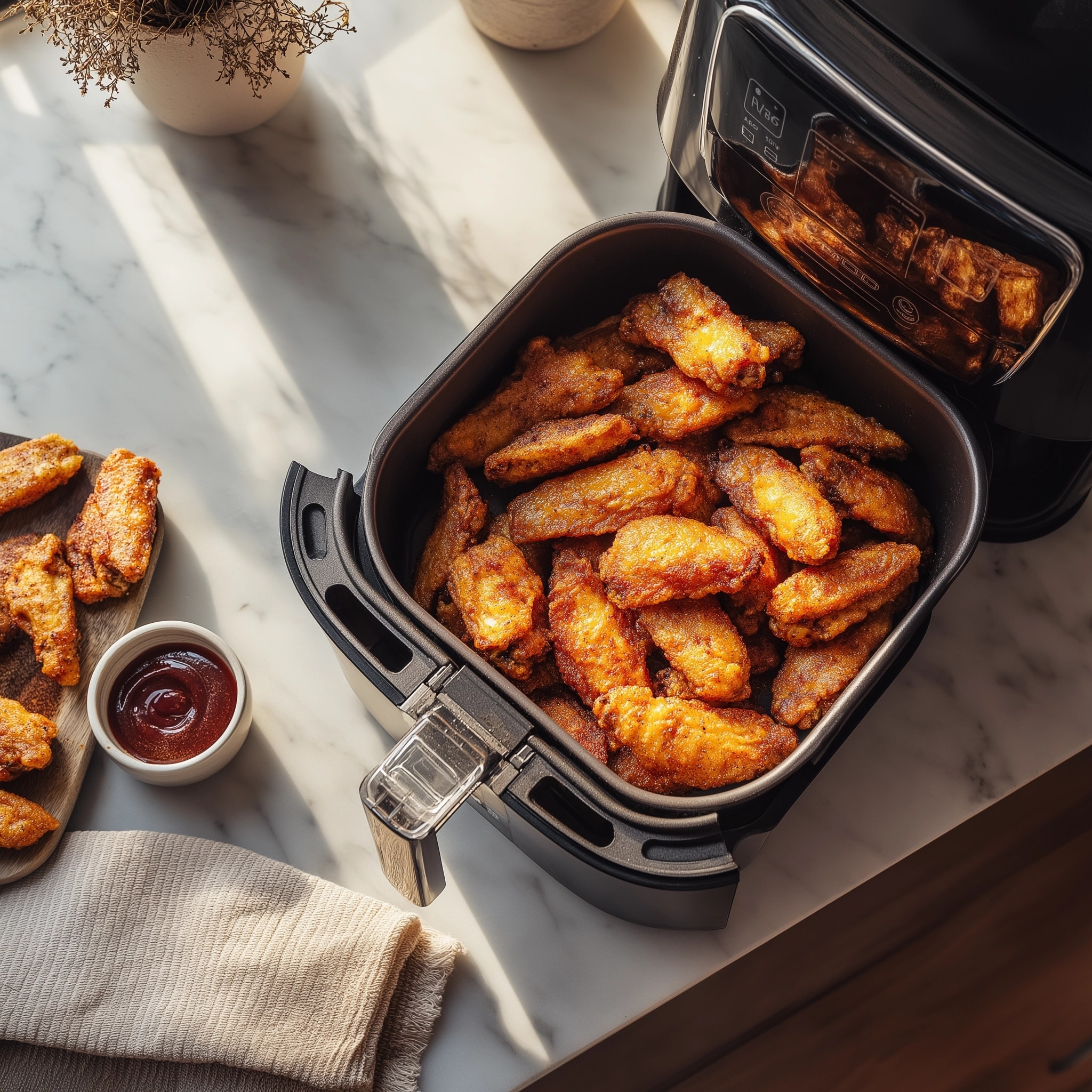 Air-Fried Chicken Thighs with Seasoning Recipe - Recipe Image