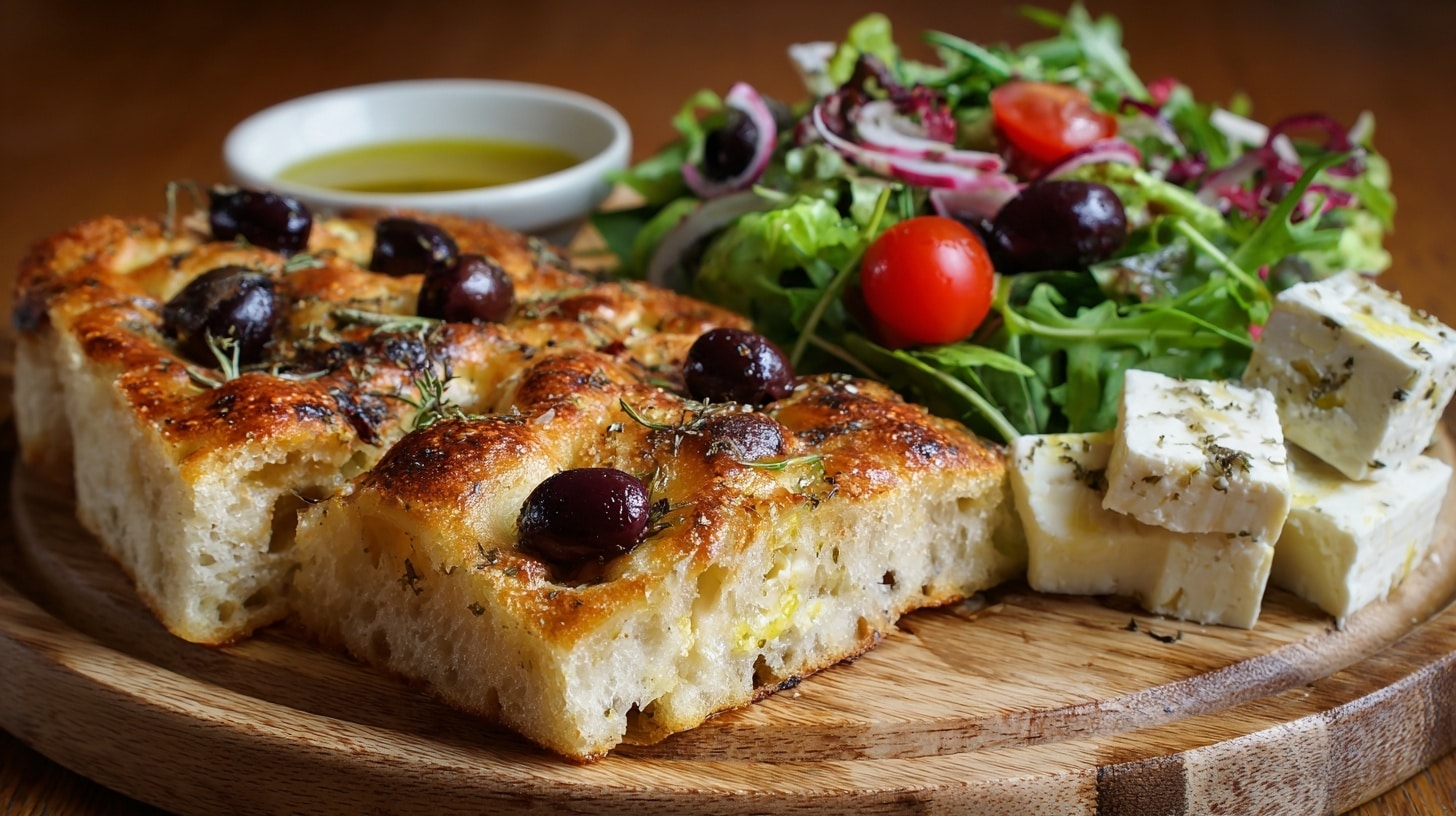 Fig Olive Rosemary Whole Wheat Focaccia Recipe - Recipe Image