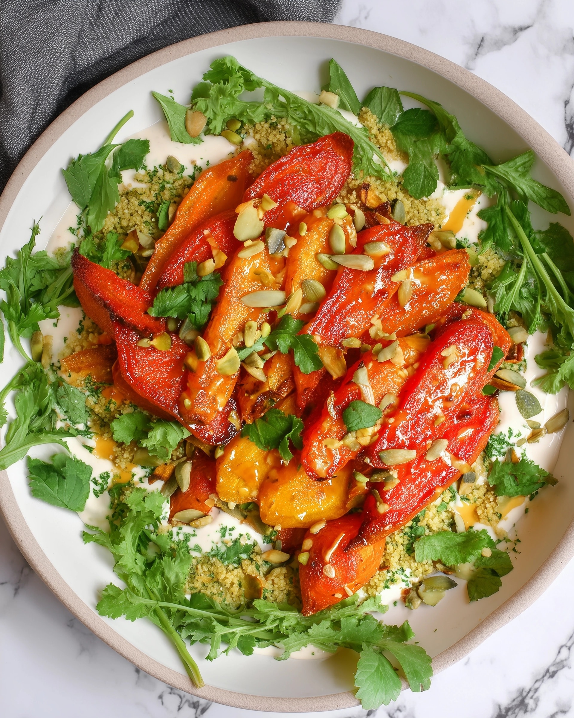 Minty Roast Veg & Hummus Salad Recipe - Recipe Image