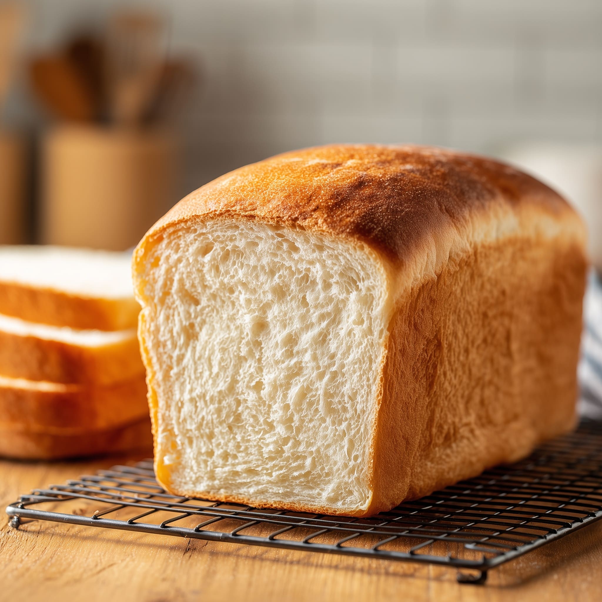 Soft Sourdough Sandwich Bread Recipe - Recipe Image