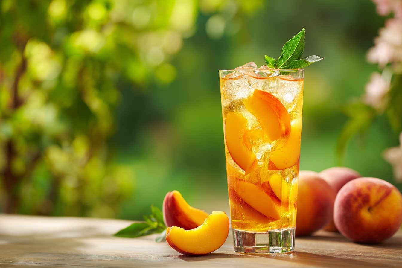 Refreshing Peach Lemonade Recipe - Recipe Image