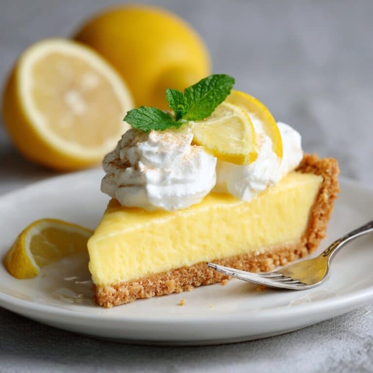 No-Bake Lemon Cheesecake Mousse Pie with Coconut Macadamia Crust Recipe