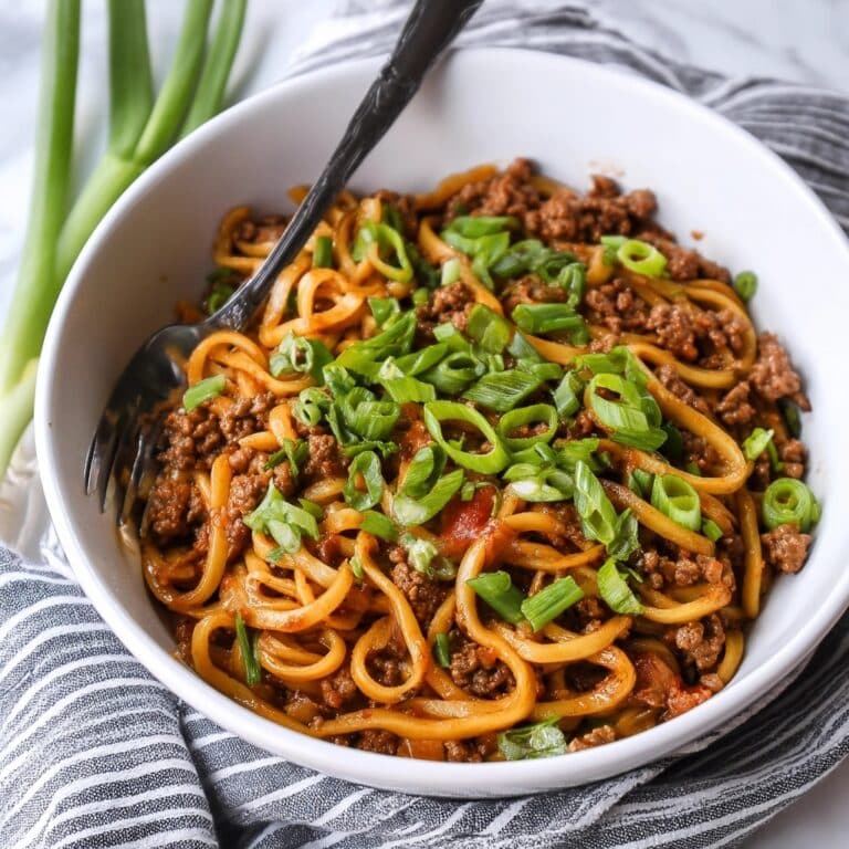 Slow Cooker Korean Beef Noodles Recipe