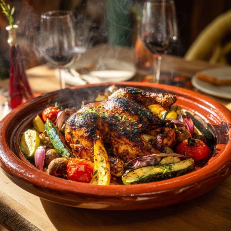 Lebanese Poussin with Spiced Aubergine Pilaf Recipe