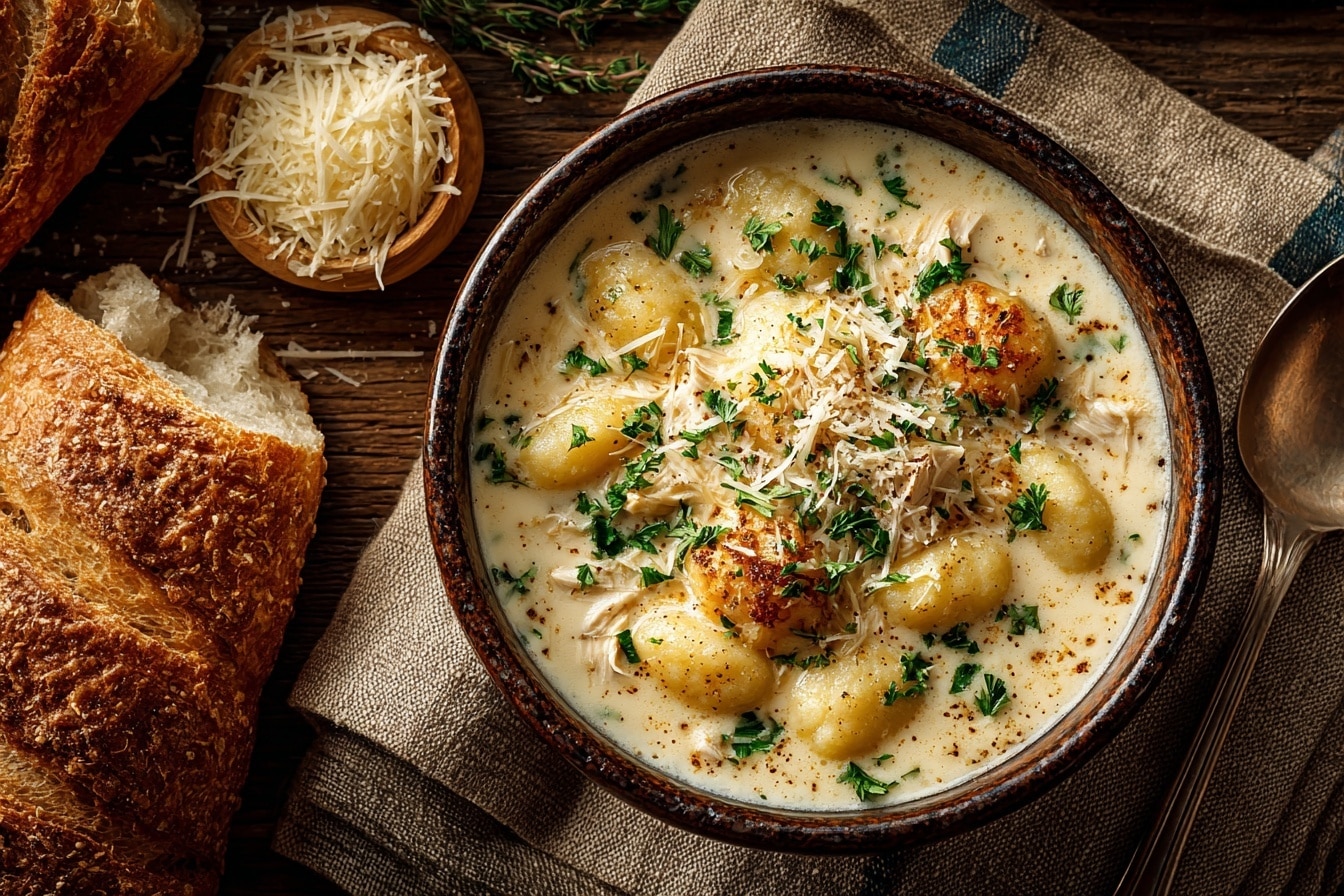 Slow Cooker Creamy Tortellini Soup Recipe - Recipe Image