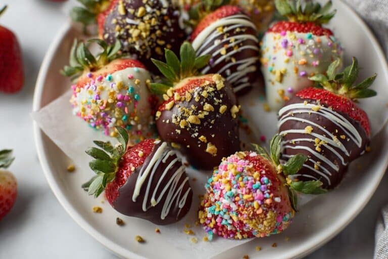 Christmas Lights Chocolate Covered Strawberries Recipe