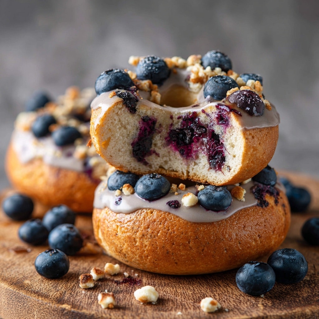 Sourdough Blueberry Bagels Recipe - Recipe Image