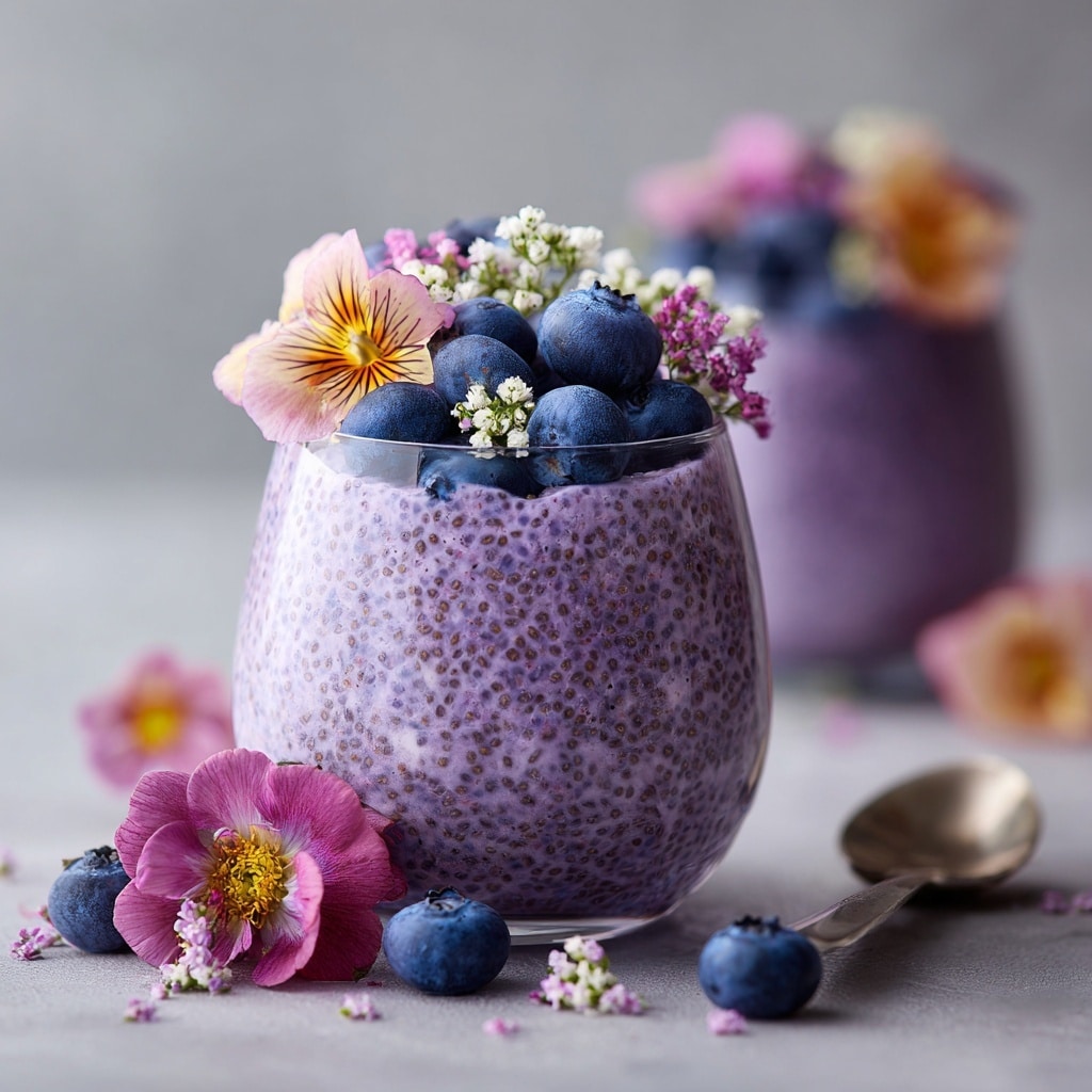 No-Bake Blueberry Chia Seed Pie Recipe - Recipe Image