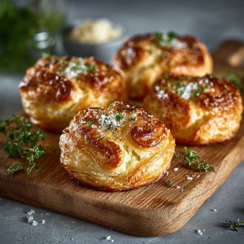 Mini Hasselbacks with Soured Cream, Dill & Pink Pickled Onions Recipe - Recipe Image