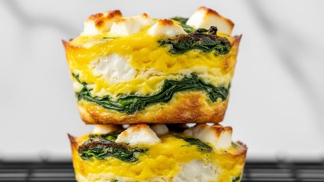 Egg Muffins with Spinach and Feta Recipe