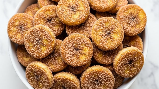 Cinnamon-Sugar Air Fryer Banana Chips Recipe