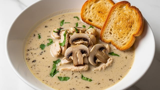 Comforting Rotisserie Chicken and Mushroom Soup Recipe