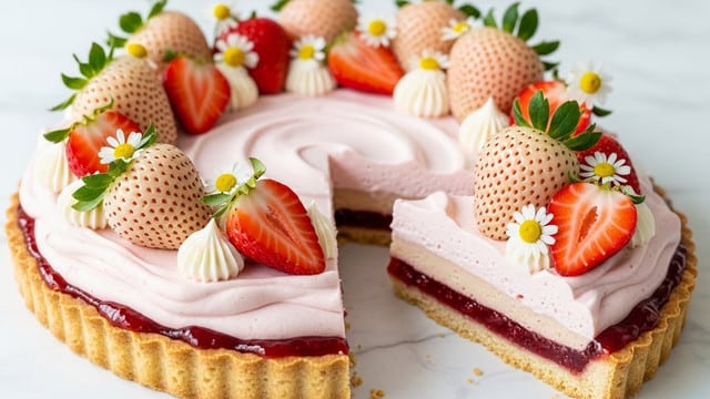 Whipped Strawberry Tart Recipe