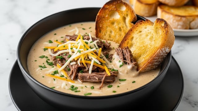 Philly Cheese Steak Soup Recipe