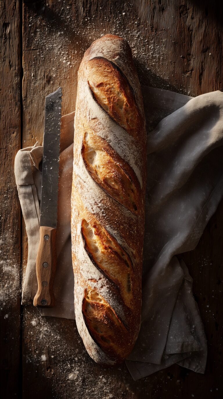 No Knead Baguette Recipe