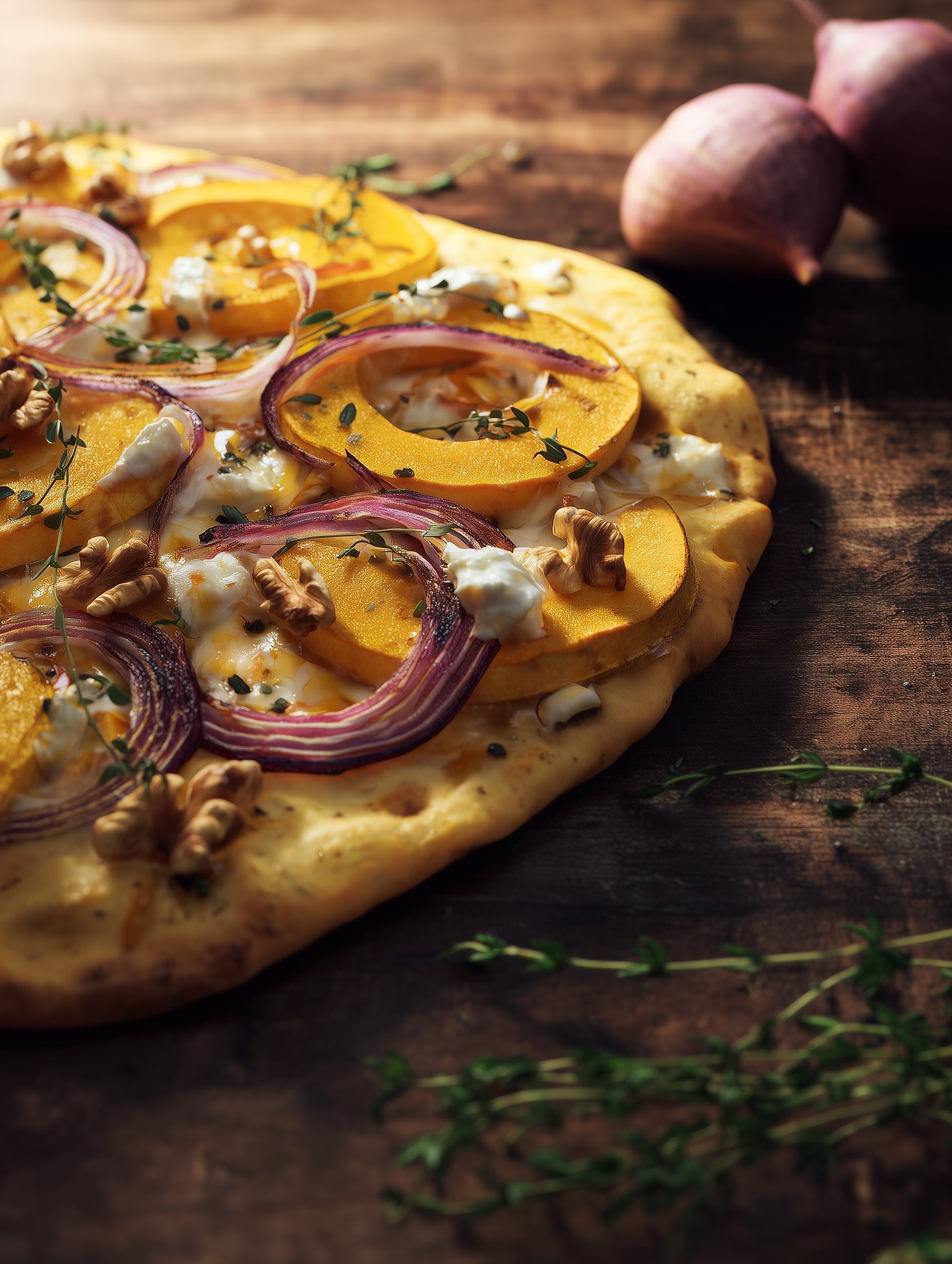 Charred Onion & Whipped Feta Flatbreads Recipe - Recipe Image