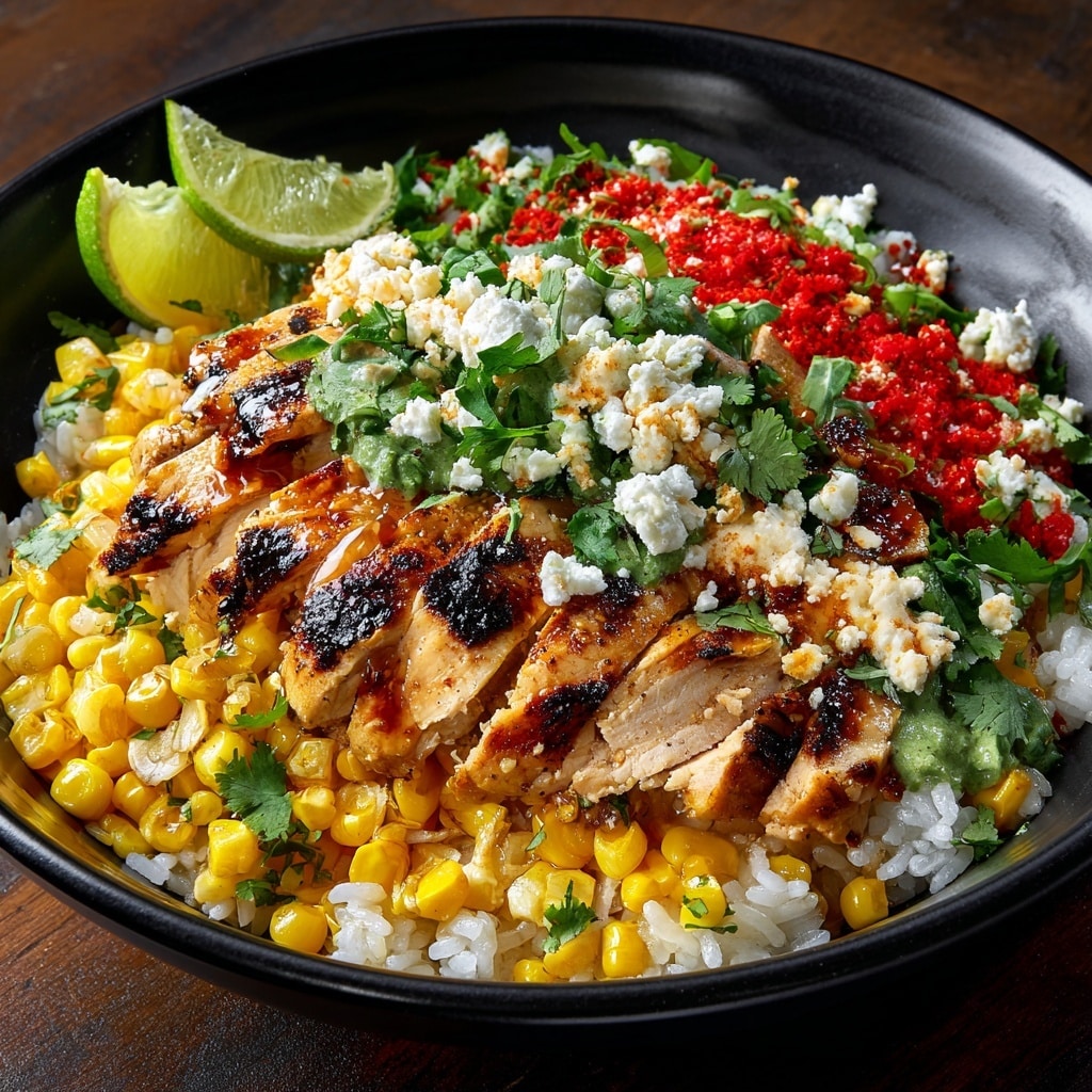 Street Corn Chicken Rice Bowl Recipe - Recipe Image