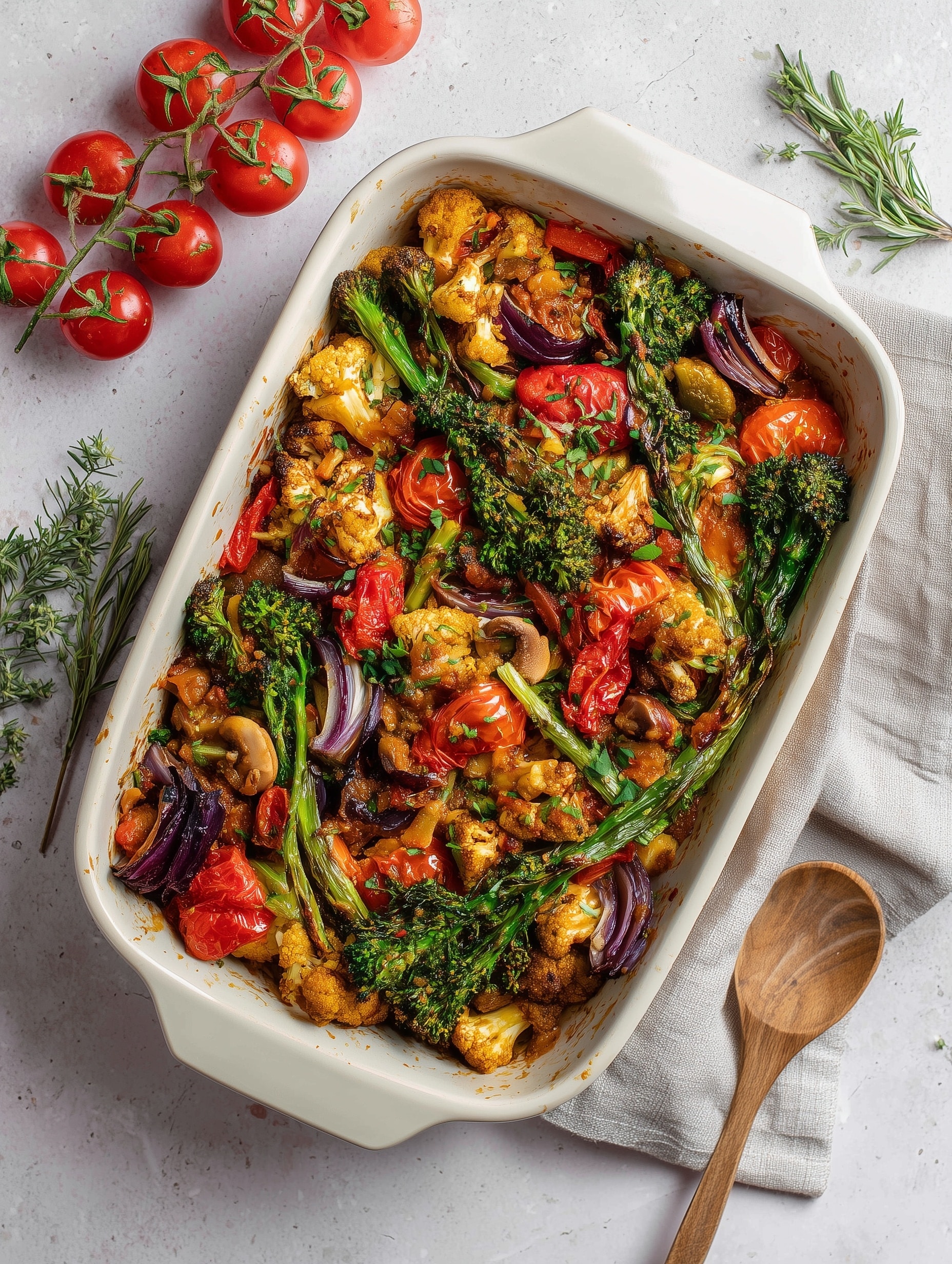 Air Fryer Roasted Vegetables with Butternut Squash, Sweet Potato, and Red Peppers Recipe - Recipe Image