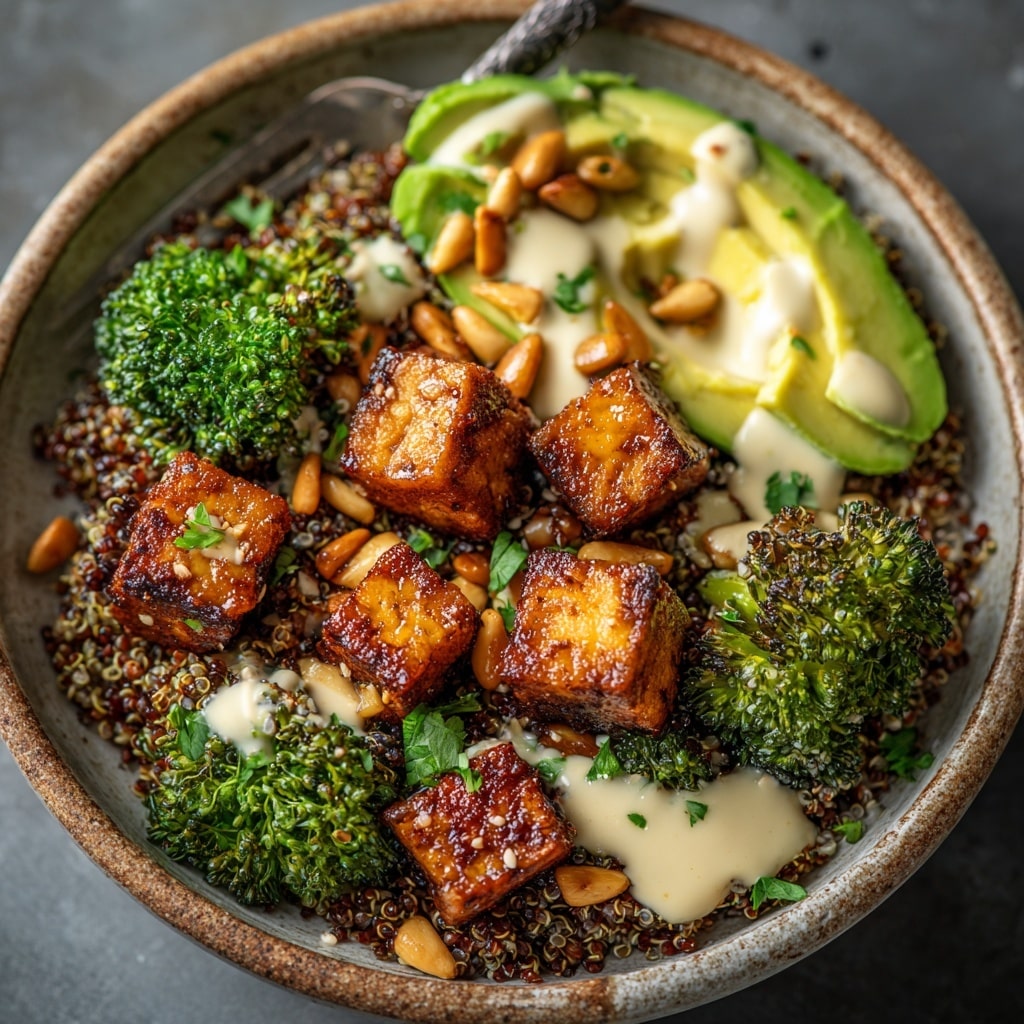 Roasted Brussels Sprouts and Tofu with Chile Lime Dressing Recipe