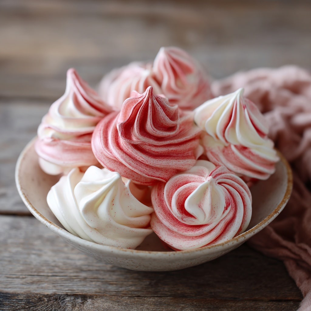 Peppermint Meringue Kisses Recipe - Recipe Image