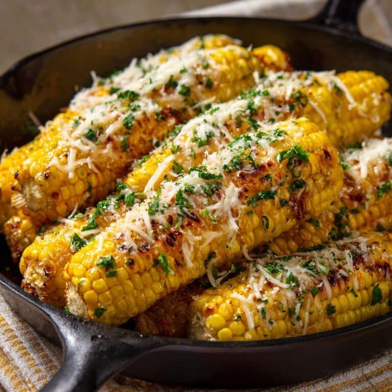 Cheesy Garlic Butter Corn on the Cob Recipe