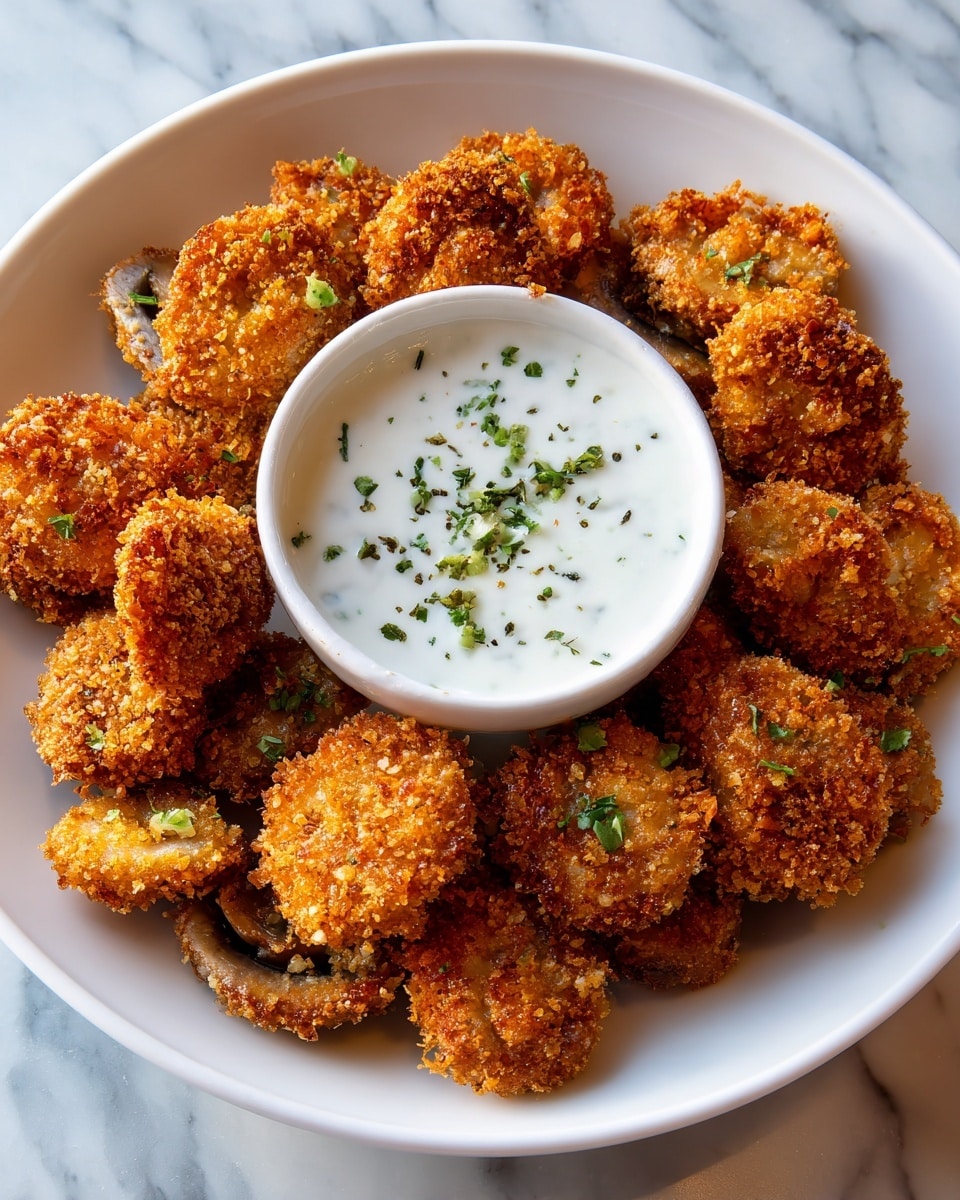 Crispy Fried Mushrooms Recipe - Recipe Image